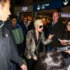 Lady Gaga arrive à l'aéroport Paris-Charles-de-Gaulle à Roissy pour se rendre à Paris à l'occasion du défilé Victoria's Secret à Roissy le 27 novembre 2016.