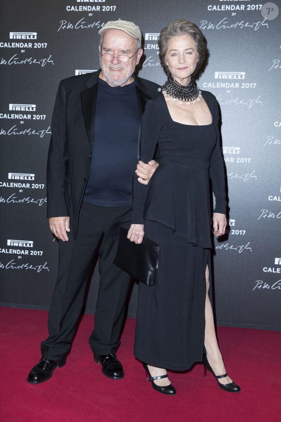 Peter Lindberg et Charlotte Rampling à la soirée de lancement du calendrier "Pirelli 2017" à la Cite du Cinéma. Saint-Denis, le 29 novembre 2016.  © Olivier Borde/Bestimage