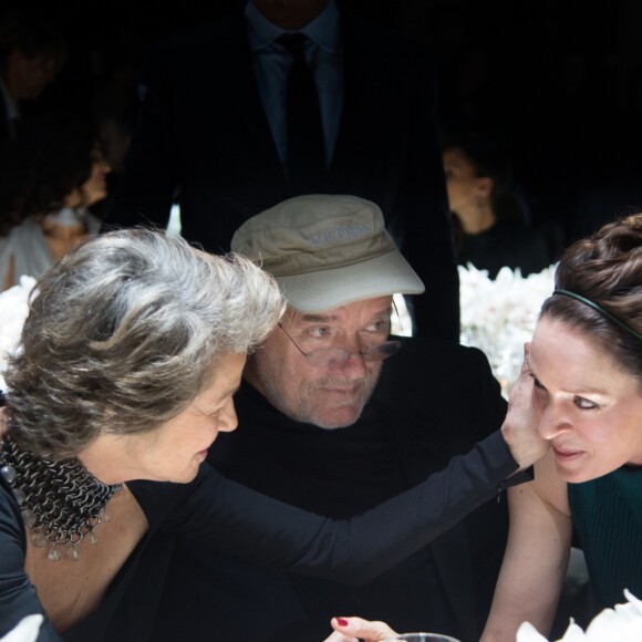 Charlotte Rampling, Peter Lindbergh, Uma Thurman à la soirée de lancement du calendrier "Pirelli 2017" à la Cite du Cinéma. Saint-Denis, le 29 novembre 2016.