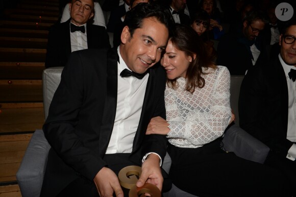 Patrick Cohen et sa femme à la 7ème cérémonie des "Hommes de l'Année GQ" au musée d'Orsay à Paris, le 23 novembre 2016. © Rachid Bellack