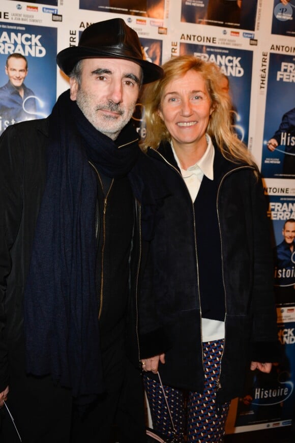 Exclusif - Philippe Harel et sa femme Sylvie Bourgeois - Générale du spectacle "Histoires" de Franck Ferrand au théâtre Antoine à Paris le 5 décembre 2016. © Coadic Guirec/Bestimage