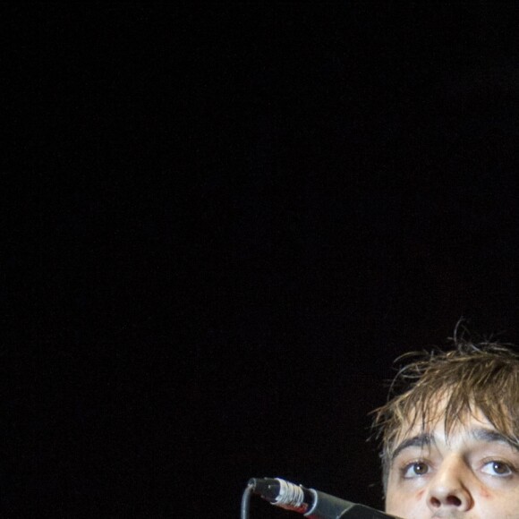 Pete Doherty, du groupe The Libertines en concert lors du Festival annuel de musique Way Out West à Göteborg, le 12 août 2016.