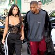 Kim Kardashian et Kanye West à Paris le 29 septembre 2016. © Agence / Bestimage