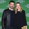 Jimmy Kimmel et sa femme Molly McNearney à l'avant-première du film Joyeux Bordel le 7 décembre 2016 à Los Angeles