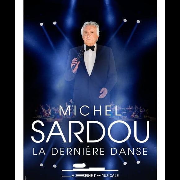 Affiche de la prochaine tournée de Michel Sardou.