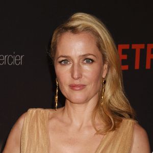 Gillian Anderson - Photocall de la soirée Weintstein Company et Netflix Golden Globe à l'hôtel Beverly Hilton de Los Angeles le 10 janvier 2016.