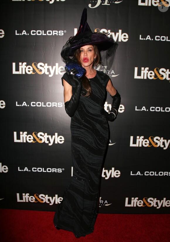 Janice Dickinson à la soirée d'Halloween ‘Life & Style Weekly's 'Eye Candy' organisée par LeAnn Rimes à Los Angeles, le 30 novembre 2015