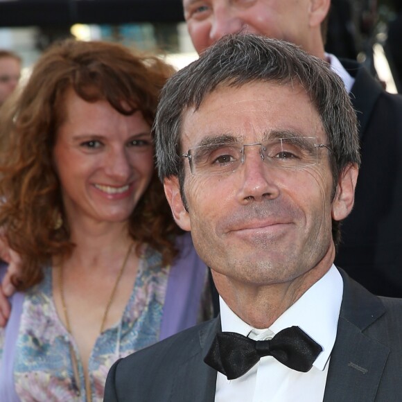 David Pujadas lors de la Montée des marches du film "The Little Prince" (Le Petit Prince) lors du 68 ème Festival International du Film de Cannes, à Cannes le 22 mai 2015.