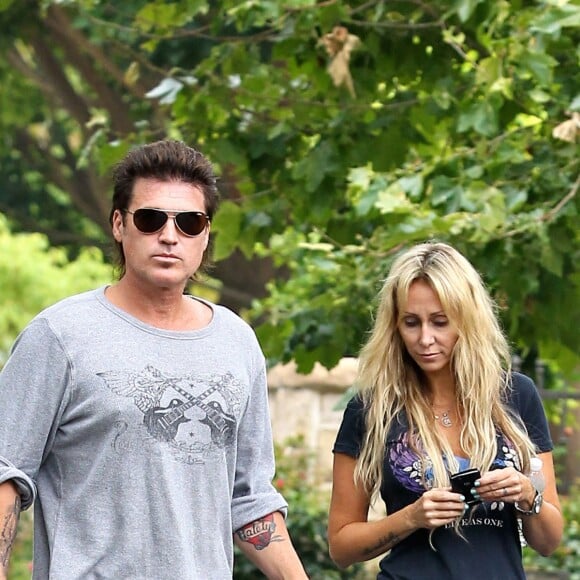 Billy Ray Cyrus et sa femme Tish à Toluca Lake le 8 juin 2010