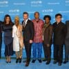Orlando Bloom, Priyanka Chopra, Angélique Kidjo, David Beckham, Femi Kuti, Ishmael Beah, Jackie Chan et Anthony Lake - Soirée de gala des 70 ans de l'UNICEF à New York le 12 décembre 2016.