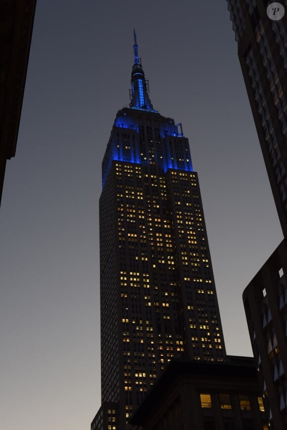L'empire State Building pour les 70 ans de l'UNICEF à New York le 12 décembre 2016.