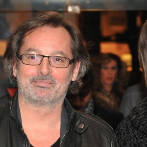 Christophe Alévêque et Serena Reinaldi - Soiree "Mariage pour tous" au Theatre du Rond Point àa Paris le 27 Janvier 2013.