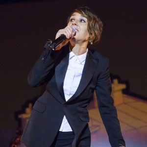 La chanteuse Zaz en concert au Max-Schmeling-Halle à Berlin, le 13 décembre 2016.