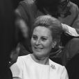 En France, à Paris, Michèle Morgan le 10 avril 1968.