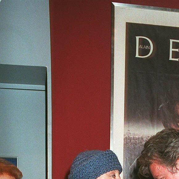 Alain Delon et Michèle Morgan en 1996.
