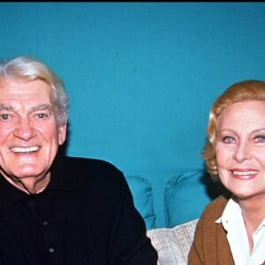 JEAN MARAIS ET MICHELE MORGAN LORS DE LA SOIREE "MONSTRES SACRES" EN 1993