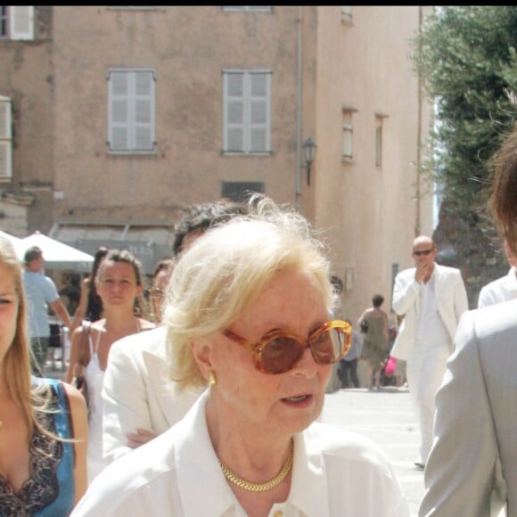 MICHELE MORGAN ET WILLIAM - MARIAGE DE WILLIAM MARSHALL (PETIT FILS DE MICHELE MORGAN) ET LIZA HATCHWELL A SAINT TROPEZ 07/07/2006 - Saint Tropez
