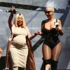 Blac Chyna enceinte, Amber Rose au Festival Amber Rose SlutWalk dans le quartier de downtown à Los Angeles, le 1er octobre 2016