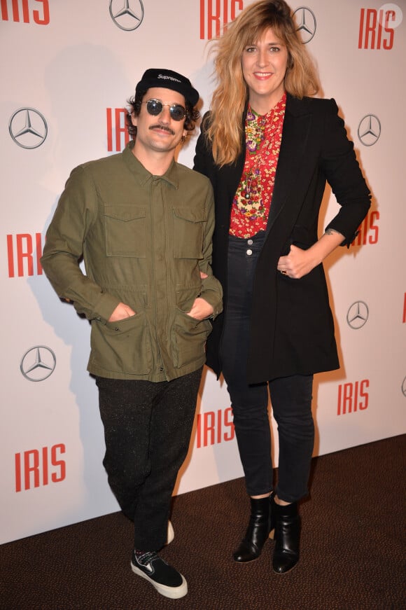 Daphné Bürki et son fiancé Gunther Love (Sylvain Quimène) - Avant-première du film "Iris" au cinéma Gaumont Champs-Elysées à Paris, le 14 novembre 2016. © Veeren/Bestimage