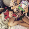 Chrissy Teigen fête son premier Noël avec leur petite Luna. Photo postée sur Instagram le 25 décembre 2016.