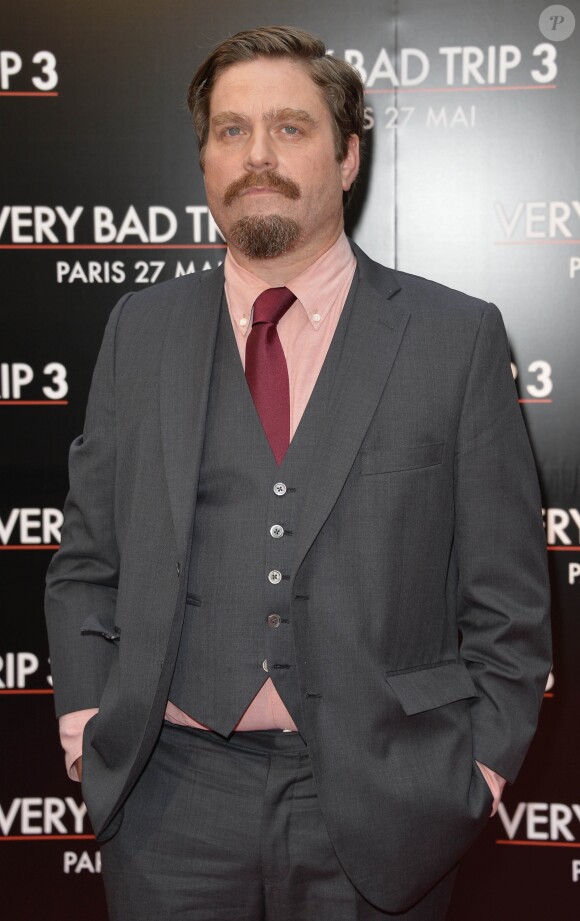 Zach Galifianakis - Avant-Premiere du Film " Very Bad Trip 3 " à l'UGC Normandie Champs-Elysées à Paris le 27 mai 2013.