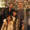 Johnny Hallyday avec sa femme Laeticia et ses filles Jade et Joy, à Los Angeles. Instagram, décembre 2016.