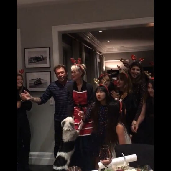 Johnny Hallyday a passé Noël avec ses proches et ses amis, à Los Angeles. Instagram, décembre 2016