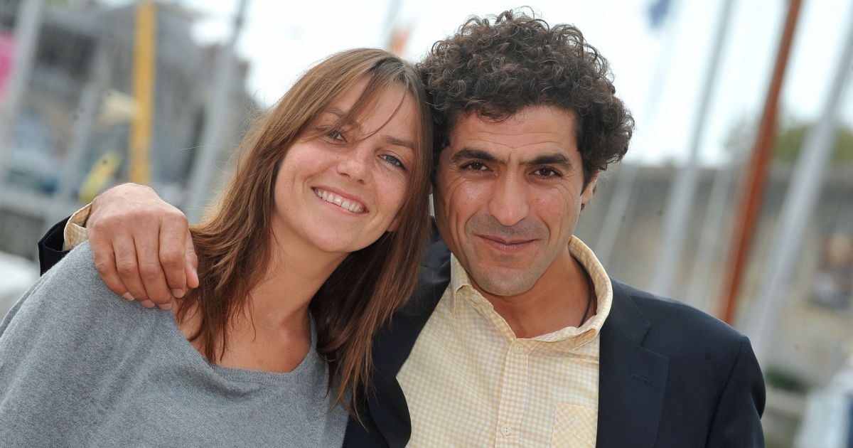 Abdelhafid Metalsi et Carole Bianic posent pour le photocall de la serie ' Cherif ' durant le