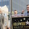 Daniel Radcliffe, Chris Hardwick, Chris Columbus - Daniel Radcliffe reçoit son étoile sur le Walk of Fame à Hollywood, le 12 novembre 2015