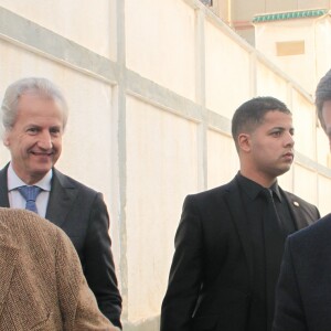 Guy Bedos et Arnaud Montebourg en visite dans la Casbah d'Alger, le 11 décembre 2016.
