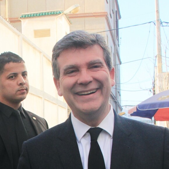 Guy Bedos et Arnaud Montebourg en visite dans la Casbah d'Alger, le 11 décembre 2016.