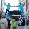 Adriana Karembeu est la marraine de la 9eme édition de l'Africa Eco Race 2017, un rallye au départ de Monaco pour Dakar. C'est elle qui a donné le départ en compagnie de Jean Louis Schlesser, l'un des organisateurs de ce rallye tout terrain africain, qui pour la seconde fois prend son départ depuis la Principauté sur le quai Antoine 1er, face au Stars'n'Bar le 31 décembre 2016. Les concurrents sont attendus le 14 janvier 2017 à Dakar après avoir traversés le Maroc, la Mauritanie et le Sénégal. © Bruno Bébert / Bestimage