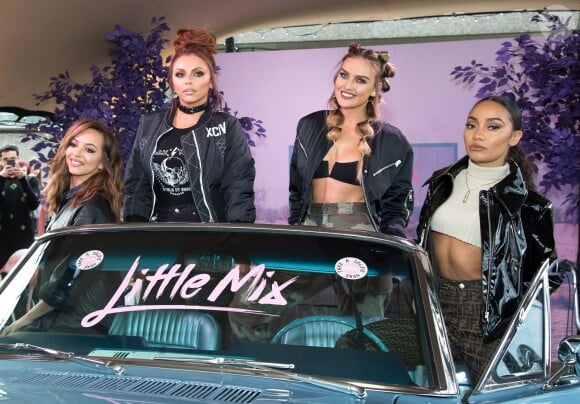 Jade Thirlwall, Perrie Edwards, Jesy Nelson et Leigh Anne Pinnock - Le groupe Little Mix célèbre son dernier album 'Glory Days' à Londres le 19 novembre 2016