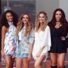 Leigh-Anne Pinnock, Jade Thirlwall, Perrie Edwards et Jesy Nelson - Les Little Mix chantent sur le plateau du Today Show à New York le 19 août 2015.