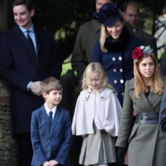 Le prince Harry à Sandringham le 25 décembre 2016 à la sortie de la messe de Noël.