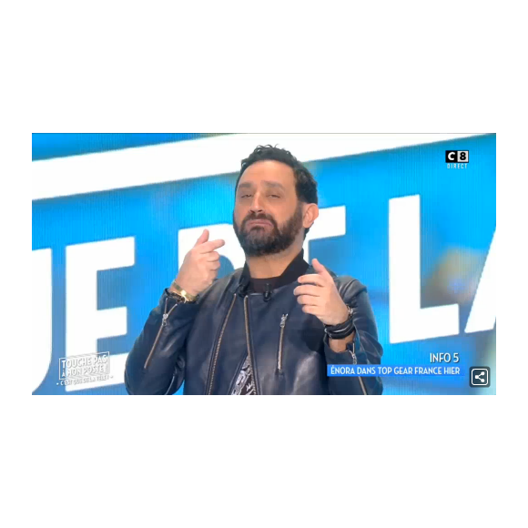 Cyril Hanouna dans "Touche pas à mon psote" le 5 janvier 2017 sur C8.