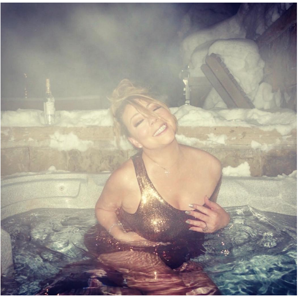 Mariah Carey en vacances à Aspen. Photo publiée sur Instagram le 4 janvier 2016