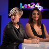 Lili et Georgina sur le plateau du tournage de l'émission "Les 24h de la TV réalité", les 20 et 21 décembre 2016.