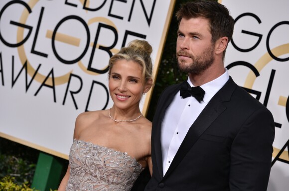 Elsa Pataky et Chris Hemsworth lors des Golden Globe Awards à Beverly Hills, Los Angeles, Cle 8 janvier 2017.