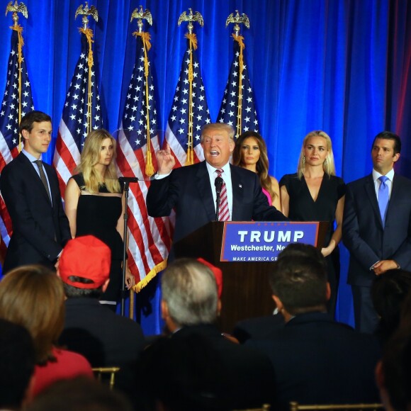 Donald Trump en meeting à Briarcliff Manor, État de New York le 7 juin 2016. © Agence/Bestimage