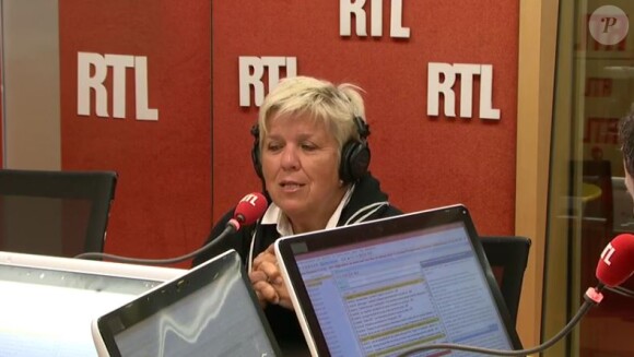 Mimie Mathy invitée de Marc-Olivier Fogiel sur RTL, le 10 janvier 2017