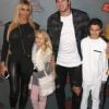 Katie Price, Princess Andre, Kieran Hayler et Junior Andre à la soirée "Kiss FM Haunted House Party" à l'Arena de Wembley à Londres, le 27 octobre 2016.