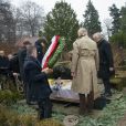  Inhumation du prince Dimitri Romanovitch de Russie, défunt chef de la Maison Romanov, au cimetière Vedbaek à 20 km au nord de Copenhague, le 11 janvier 2017. 