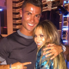 Cristiano Ronaldo à l'anniversaire de Jennifer Lopez en juillet 2016.