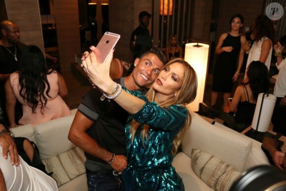 Cristiano Ronaldo à l'anniversaire de Jennifer Lopez organisé à Las Vegas le 24 juillet 2016.