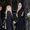 Lady Gaga et Donatella Versace à Paris, le 19 janvier 2014.