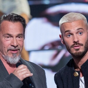 Florent Pagny, M. Pokora (Matt Pokora) - Enregistrement de l'émission "Cette Soirée Là" au Zénith de Paris le 8 et 9 janvier 2017. TF1 proposera samedi 14 janvier prochain un rendez-vous hommage à Claude François.