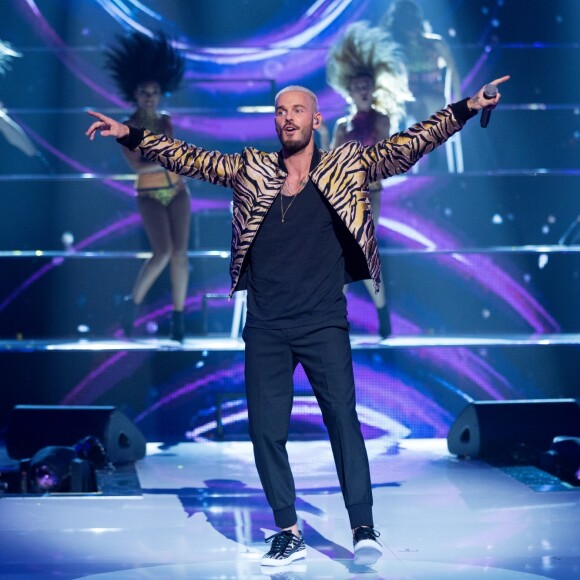M. Pokora (Matt Pokora) - Enregistrement de l'émission "Cette Soirée Là" au Zénith de Paris le 8 et 9 janvier 2017. TF1 proposera samedi 14 janvier prochain un rendez-vous hommage à Claude François.
