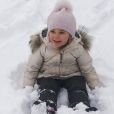 La princesse Madeleine de Suède a publié le 10 janvier 2017 sur sa page Facebook des photos de ses enfants la princesse Leonore et le prince Nicolas en vacances à la neige pour présenter ses voeux pour l'année 2017 à ses abonnés.