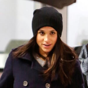 Exclusif - Meghan Markle arrive à Toronto après avoir passé le weekend à Londres avec le prince Harry, le 18 décembre 2016.